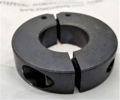 7/8” Hinged Clamp Shaft Collar 2 Piece Clamp-On Blck Oxide 1.875″ OD .5″ W [D3S4