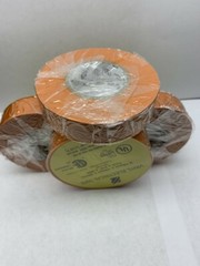VINYL PVC ELECTRICL TAPES, FLAME RETARDANT, 3/4″ X 66′ ORANGE 1 ROLL