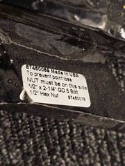 CNH 87460069 Point Ripper Shank Point Ripper Fits New Holland Construction