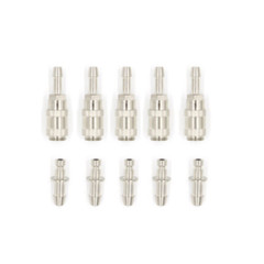 NIBP Blood Pressure Cuff Single Tube Air Hose Connector Plug 10Sets（Male+Female）
