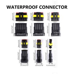 708Pcs Car Automotive Waterproof Electrical Wire Connector Plug 1-6 Pin Kit Set