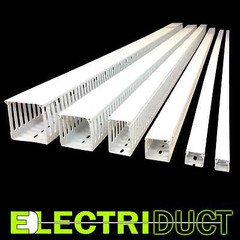 2″x2″ Open Slot Wire Duct – 12 Sticks – Total Feet: 79FT – White – Electriduct