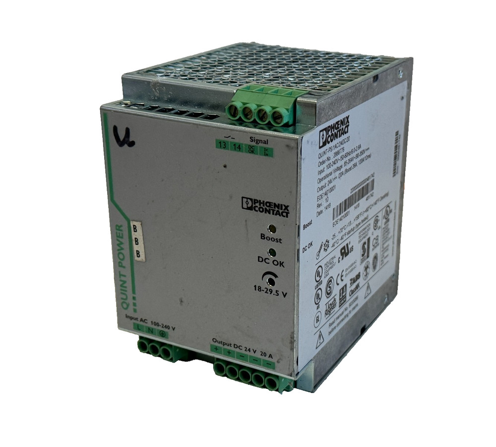 USED Phoenix Contact QUINT-PS/1AC/24DC/20 Power Supply