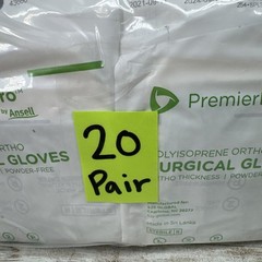 Premier Pro PI ORTHO Surgical Gloves Ansell *20 Pair* Size: 6 *See Date*