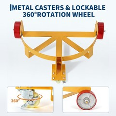 55 Gallon Drum Dolly ,1200 Lbs Heavy Duty Drum Cart Barrel Dolly, Oil Drum Caddy