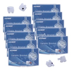 AZDENT Dental Orthodontic Ceramic Bracket Braces Roth MBT .022 Hooks 345
