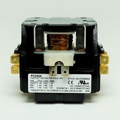 Contactor Double Two Pole 40 Amp 24 Volts Air Conditioning PC240A