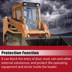 Clear Front Windshield Door Glass For Takeuchi TL8/TL10/TL12/TL130/TL150/TL230