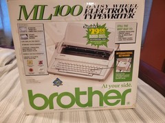 Brother ML100 Daisy Wheel Electronic Typewriter Discontinued New In Box