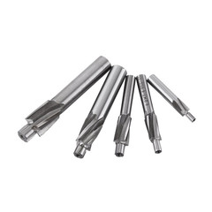 5Pcs Counterbore Drill Bits Set, 4 Flutes Straight End Mill Cutter HSS Countersi