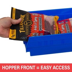 Akro~Mils 30150 Heavy Duty Plastic Shelf Bins, 12~Pack, Red, 12x8x4 in