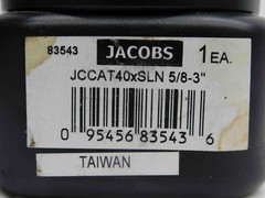NEW CAT40 JACOBS 5/8 ID SOLID END MILL TOOL HOLDER .625 JCCAT40XSLN5/8-3 83543