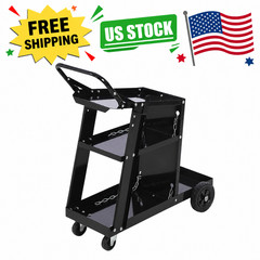 Welding Cart, 3 Tier Heavy Duty Welder Cart for Mig Welder TIG Welder and Plasma