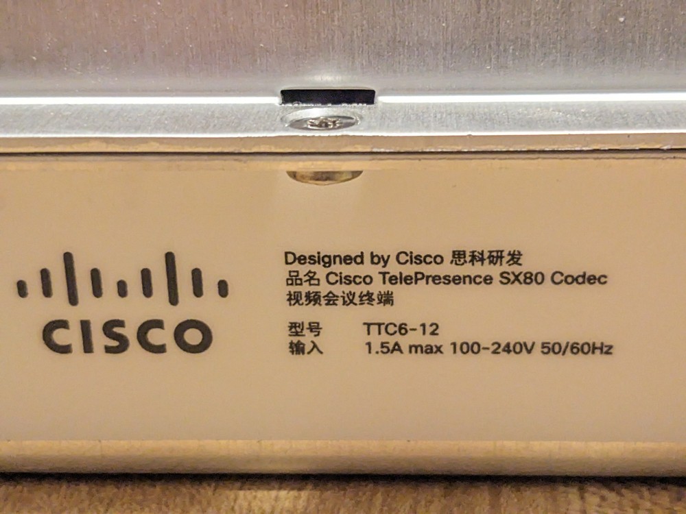 Cisco TTC6-12 TelePresence SX80 Codec Video Conference System – Lot of 2