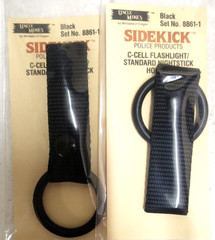 5) PACK!!! Uncle Mike’s C-Cell Flash Light Black Holder/Baton Holder NEW in pkg
