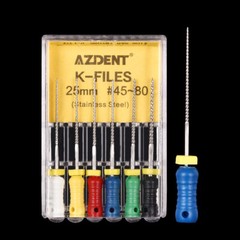 21mm /25mm Dental Endodontic Root Canal Hand Use K-Files Stainless Steel AZDENT