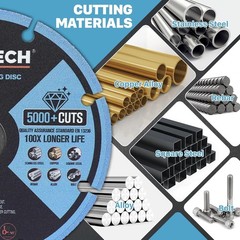 Ultra-Thin 4 1/2 x 7/8 Inch Diamond Cutting Wheel for Effortless Metal Cuts