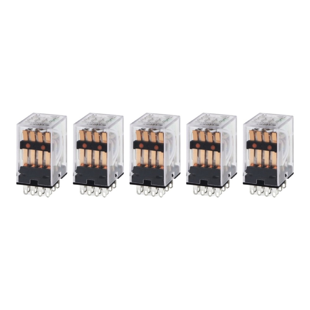 5 pcs DC 24V Coil Power Relay 14 pin Replacement for Omron MY4NJ MY4N-J