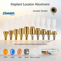 Zest Implant Locator Abutment for Zimmer Screw-Vent 3.5/4.5 Platform 1-5.0mm GH