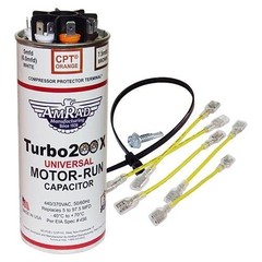 Amrad Turbo 200X Universal Motor Run Capacitor, 97.5 Mfd w/CPT Terminal