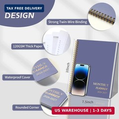 2026-2027 Monthly Planner – 2 Year Monthly Planner 2026-2027, Hard Cardboard Cov
