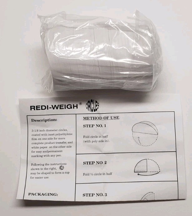 Nutheme 1000 Sheets Paper Sheets Laboratory Sample Sheet Weighing Paper Circles
