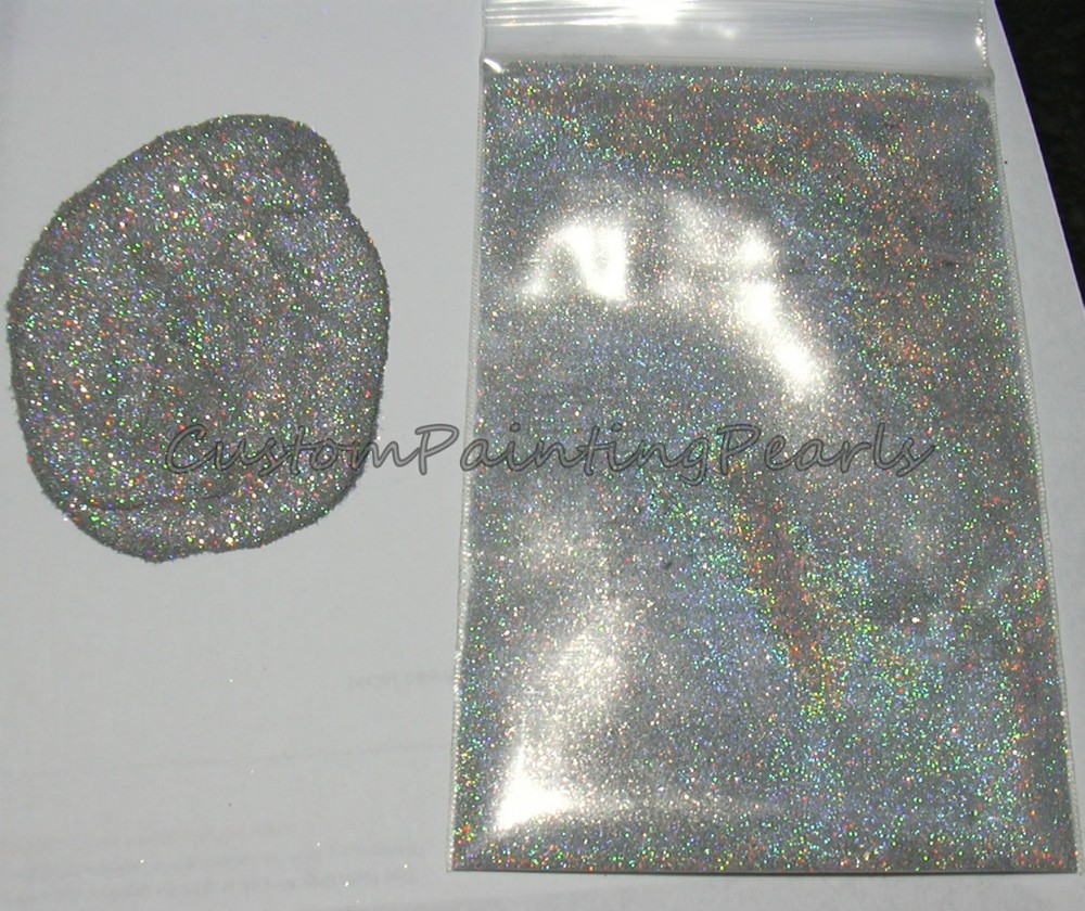 25g Silver Holographic Flakes .008″ Auto URETHANE BASE Lacquer Gloss