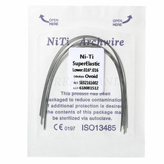10Packs Alambres de arco rectangular Niti superelásticos de ortodoncia dental