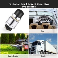 50A SPST-NO Momentary Push Button Starter (Ignition) Switch with Weather Boot