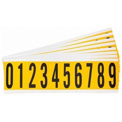 BRADY 1534-# KIT Numbers And Letters Kit,0 Thru 9,PK25 14R093