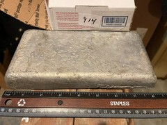SOLDER 9 POUNDS 50-TIN-50 LEAD BAR