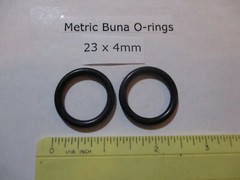 23mm ID x 31mm OD x 4mm thick O-ring. Buna-70. Quan 2.