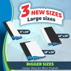 Expanded PVC Plastic Sheets – 14″ X 14″ Rigid White Sheet for Crafts, Signage, &