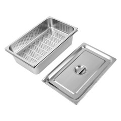 3-Pack Full Size Hotel Pan Steam Table Pan Restaurant Dishes Food Warmer Tray