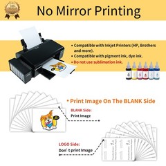 Printable Heat Transfer Paper For Dark Light T Shirts 20 Sheets 8.5×11 Inch