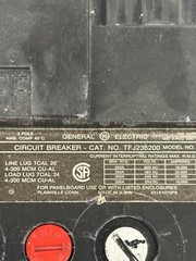 General Electric TFJ236200 200 Amp Circuit Breaker 480 Volts