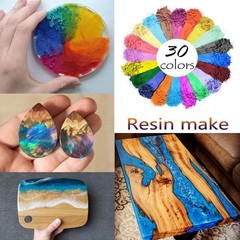 Mica Powder, 30 Color Pigment, Natural Cosmetic Grade Shimmer 30 Bag