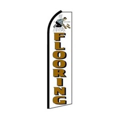 Flooring Swooper Flutter Feather Flag | 3ft W x 11.5ft Tall