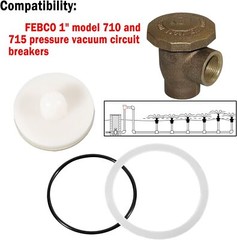 Assembly 901-549 710 1″ Repair Kit for FEBCO 1″ Model 710 715 Pressure Breakers