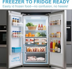 1200 Removable Freezer Labels 1X2 Inch Waterproof, Oil & Tear Resistant Blank Fo