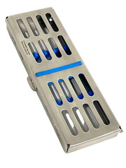 DENTAL SURGICAL AUTOCLAVE STERILIZATION CASSETTE RACK BOX TRAY FOR 5 INSTRUMENTS