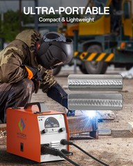 110V/220V 200Amp MIG Welding Machine,4IN1 Gas/Flux Core MIG /Lift-TIG/MMA Welder