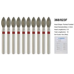 Dental Round Diamond Bur FG Pear Round End Taper Football Egg Barrel High Speed