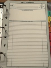 1990s Franklin Quest Planner 3 Ring Binder With Pages