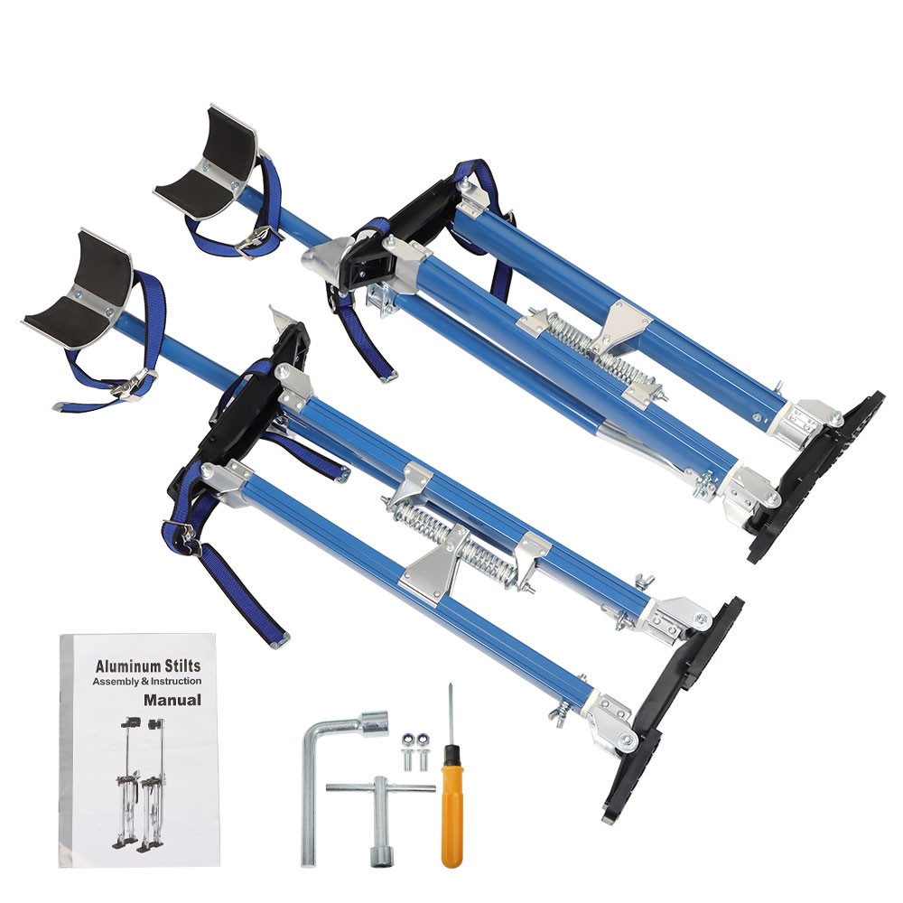 24 In – 40 In Drywall Stilts Professional Grade Adjustable Aluminum Tool Stilt