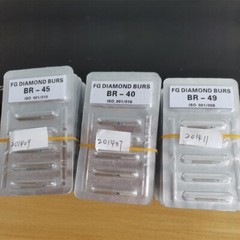 100Pcs FO-28EF Dental Diamond Burs for High Speed Handpiece FG 1.6mm 10Pcs/Pack