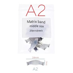 20 Pcs/Pack Dental Springclip Saddle Contoured Metal Matrices Matrix Band Tools