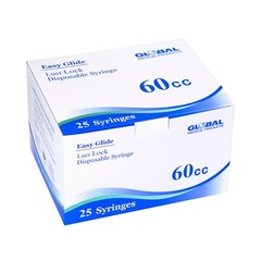 Global Medical Products – 60cc Luer Lock Syringe – QTY 25