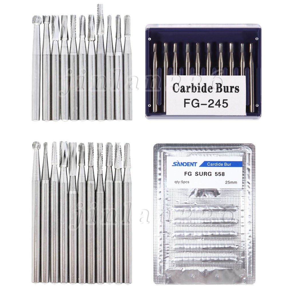 Dental Carbide Burs High Speed FG 19mm / Surgical FGOS FG SL 557 25mm