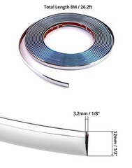 26Ft 1/2 Inch Automotive Trim Molding for Car Exterior Interior Decorative Strip